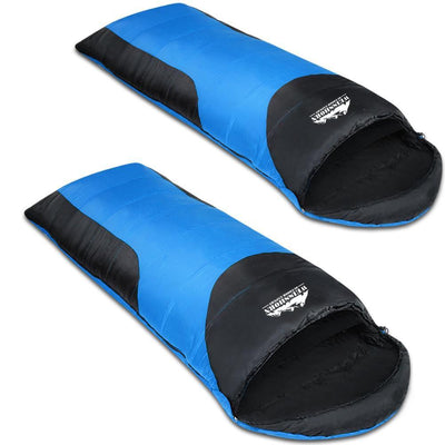 Weisshorn Twin Set Thermal Sleeping Bags - Blue & Black
