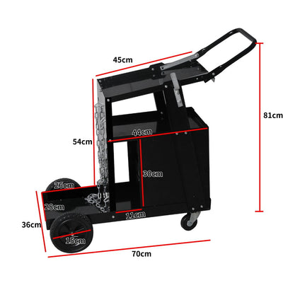 Welding Cart Trolley Drawer Welder Cabinet MIG TIG ARC MMA Plasma Cutter Bench Payday Deals