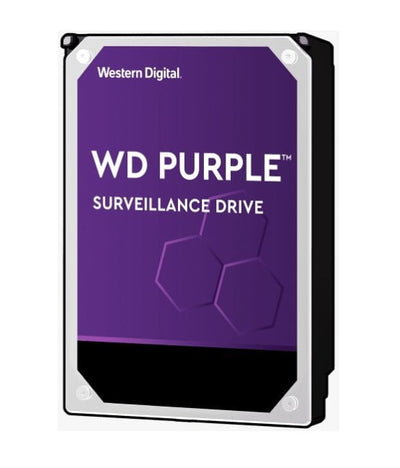 WESTERN DIGITAL Digital WD Purple 3TB 3.5" Surveillance HDD 5400RPM 64MB SATA3 6Gb/s 145MB/s 180TBW 24x7 64 Cameras AV NVR DVR 1.5mil MTBF