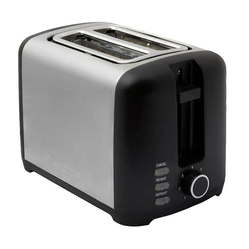 Westinghouse 2 Slice Extra Wide Toast/Bagel Defrost/Reheat/Cancel Toaster Black Payday Deals