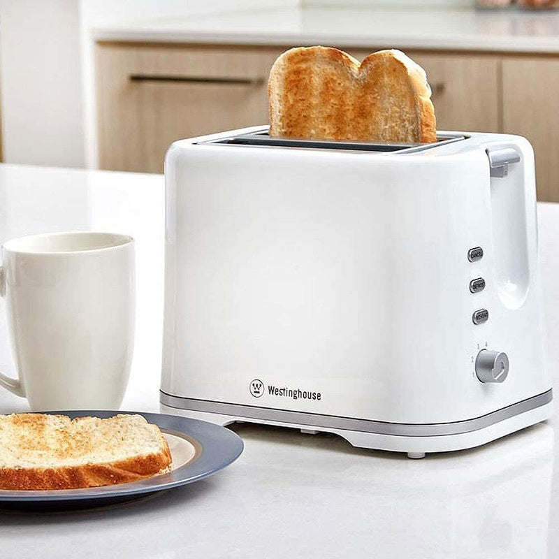 Westinghouse 2 Slice Extra Wide Toast/Bagel Plastic - White Payday Deals