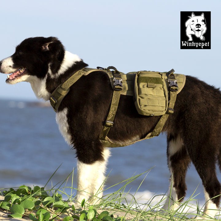 Whinhyepet Military Harness Army Green M Payday Deals