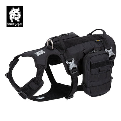 Whinhyepet Military Harness Black L Payday Deals