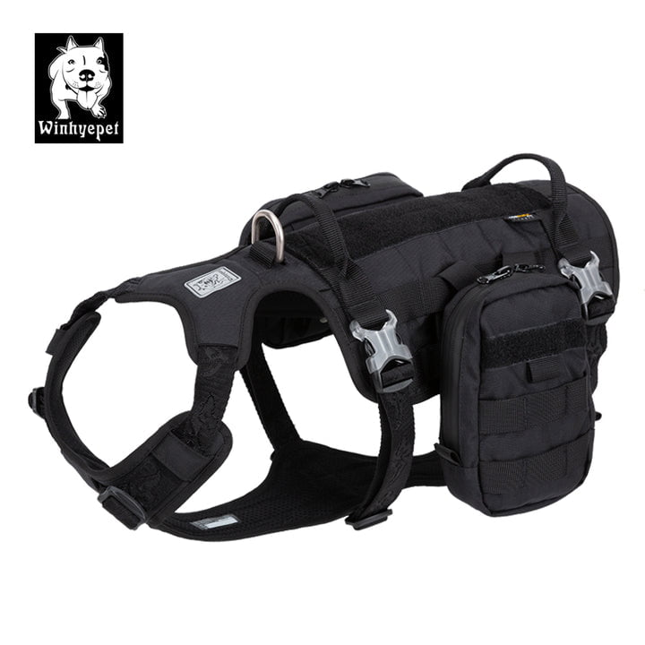 Whinhyepet Military Harness Black M Payday Deals