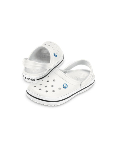 White Clog Sandals with Heel Straps and Ventilation Ports - 14 US Payday Deals
