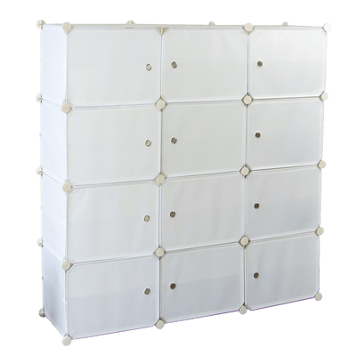 White Cube DIY Shoe Cabinet Rack Storage Portable Stackable Organiser Stand Payday Deals