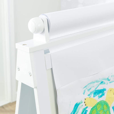 White Deluxe Wood Easel set for kids Payday Deals