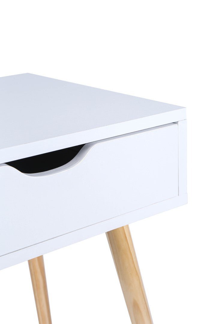 White Kuoluo Bedside Table Side Table Bedroom Drawers Set of 2 Payday Deals