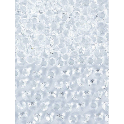 White Plastic Confetti Gems 28g