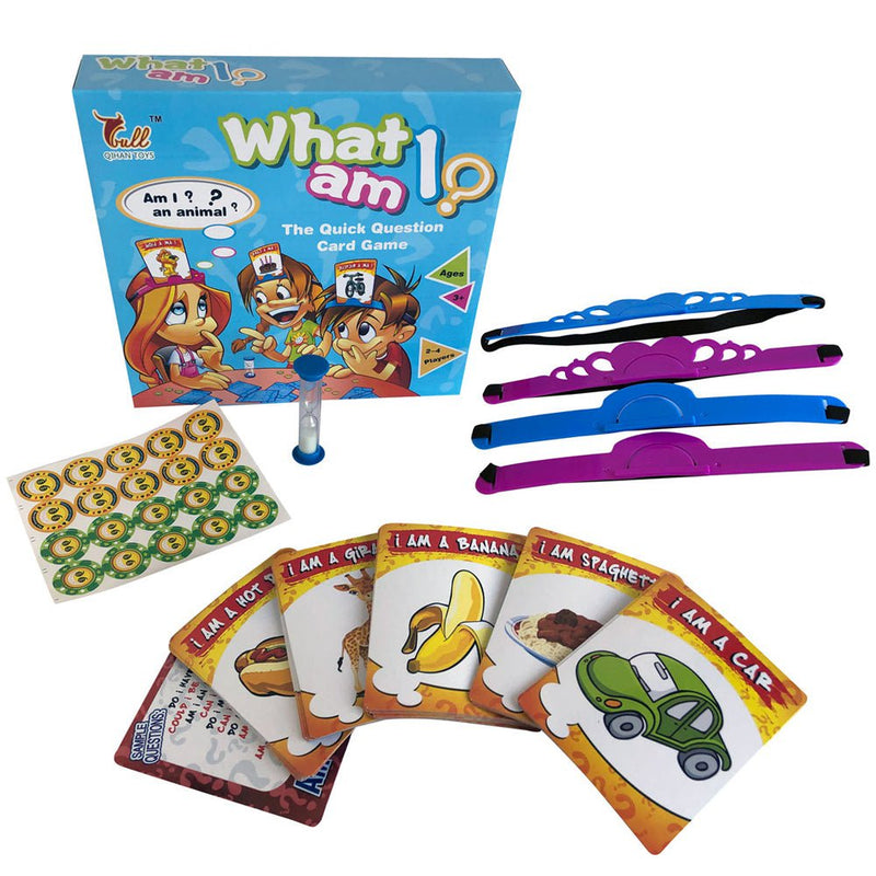 Who Am I Quick Question Card Game Family Games 2-4 Players Payday Deals