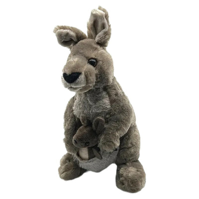 Wild Republic Cuddlekins Kangaroo With Joey Plush Toy Stuffed Animal 30cm