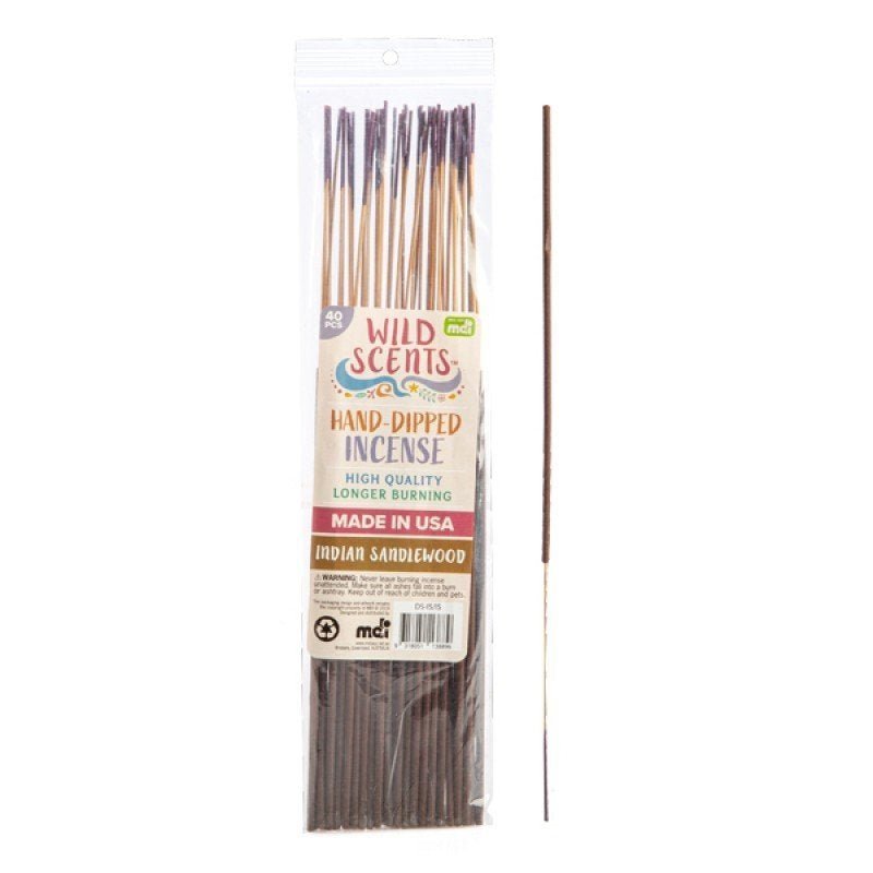 Wild Scents Indian Sandalwood Incense Sticks 40pcs Payday Deals