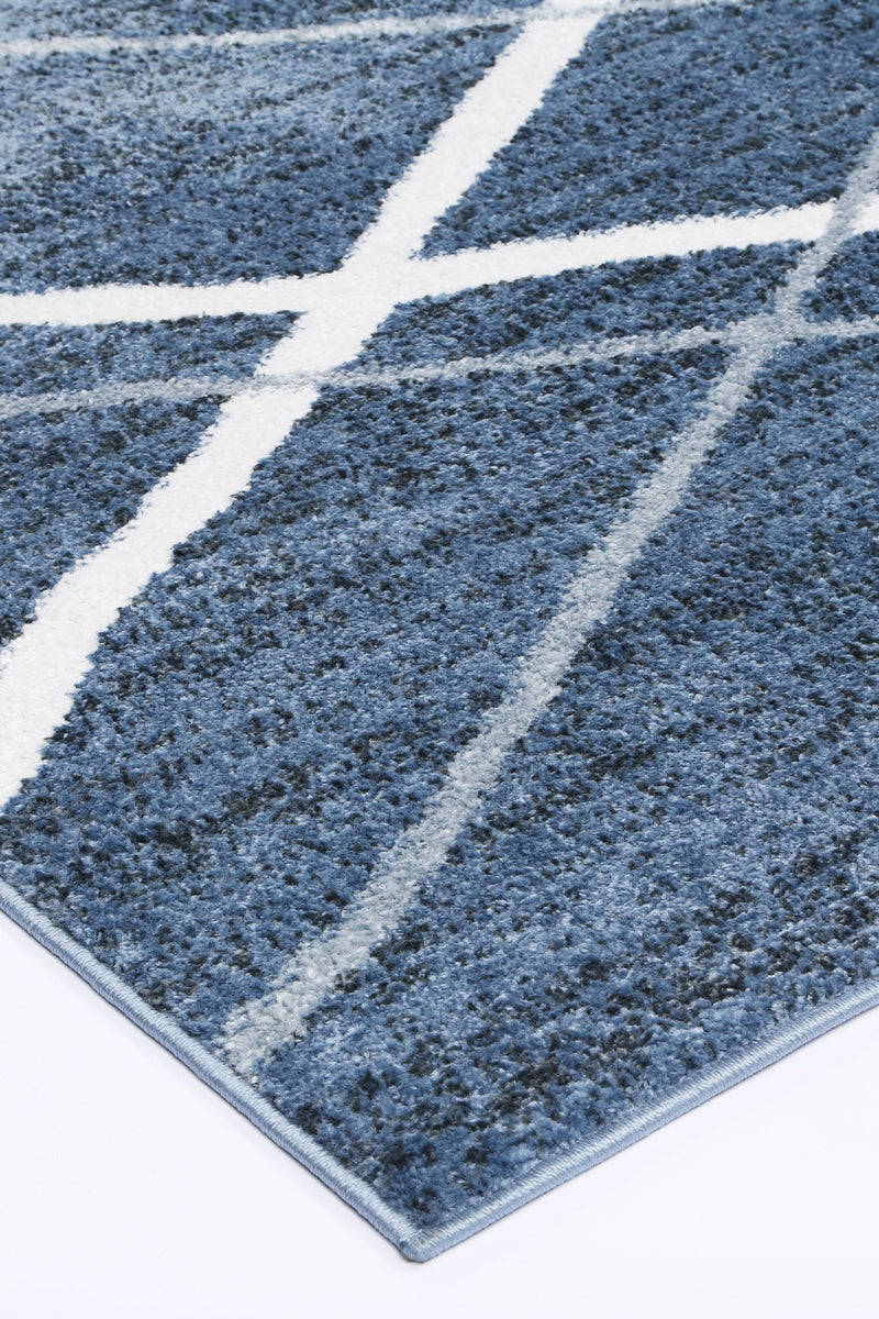 Windjana Abstract Stripe Blue Rug 160x230cm Payday Deals