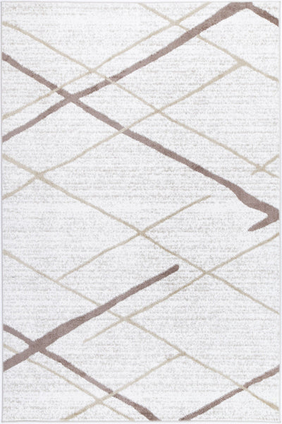 Windjana Abstract Stripe Latte Rug 200x290cm Payday Deals