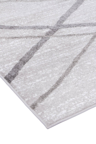 Windjana Abstract Stripe Silver Rug 200x290cm Payday Deals