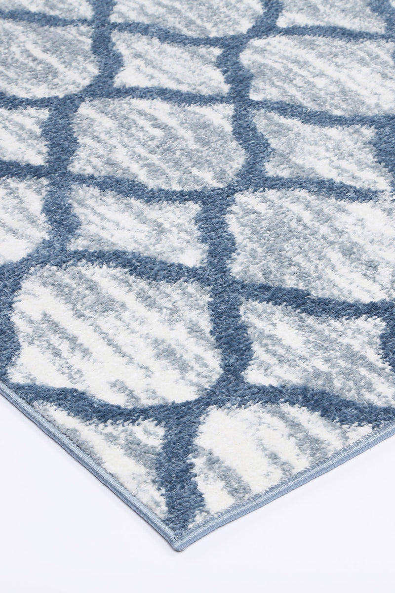 Windjana Lattice Blue Rug 160x230cm Payday Deals