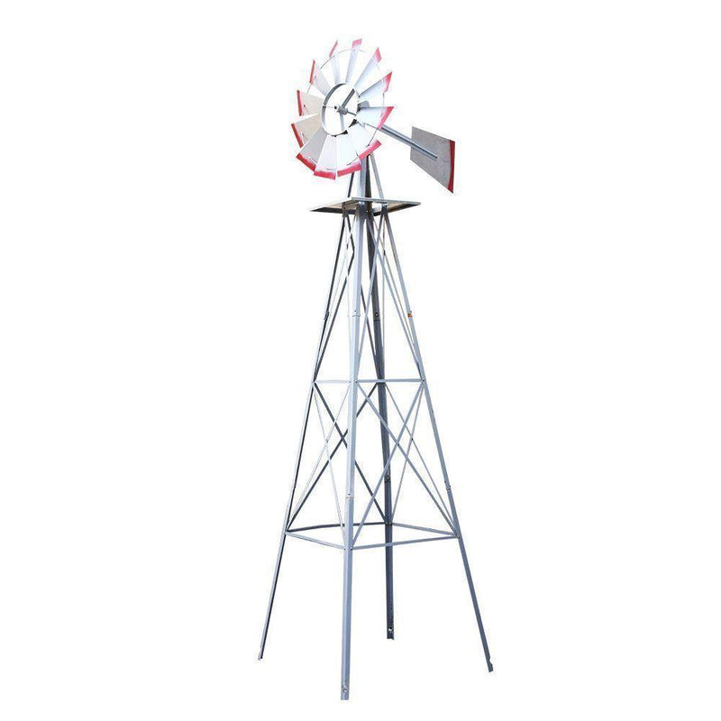 Windmill 4FT 146cm Metal Ornaments Outdoor Decor Ornamental Wind Will