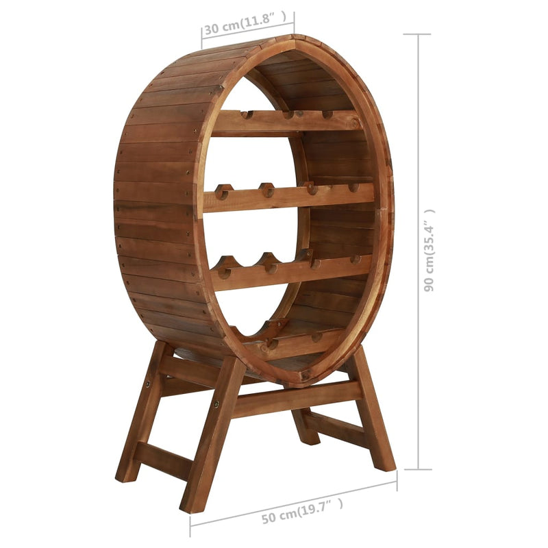 Wine Rack 13 Bottles Solid Acacia Wood Payday Deals