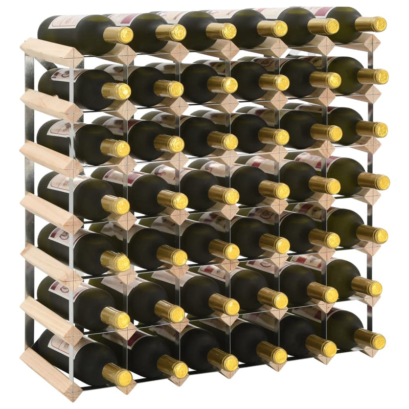 Wine Rack for 42 Bottles Solid Pinewood Payday Deals