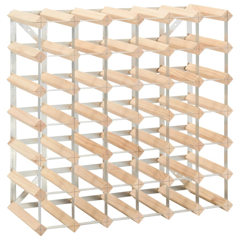 Wine Rack for 42 Bottles Solid Pinewood Payday Deals