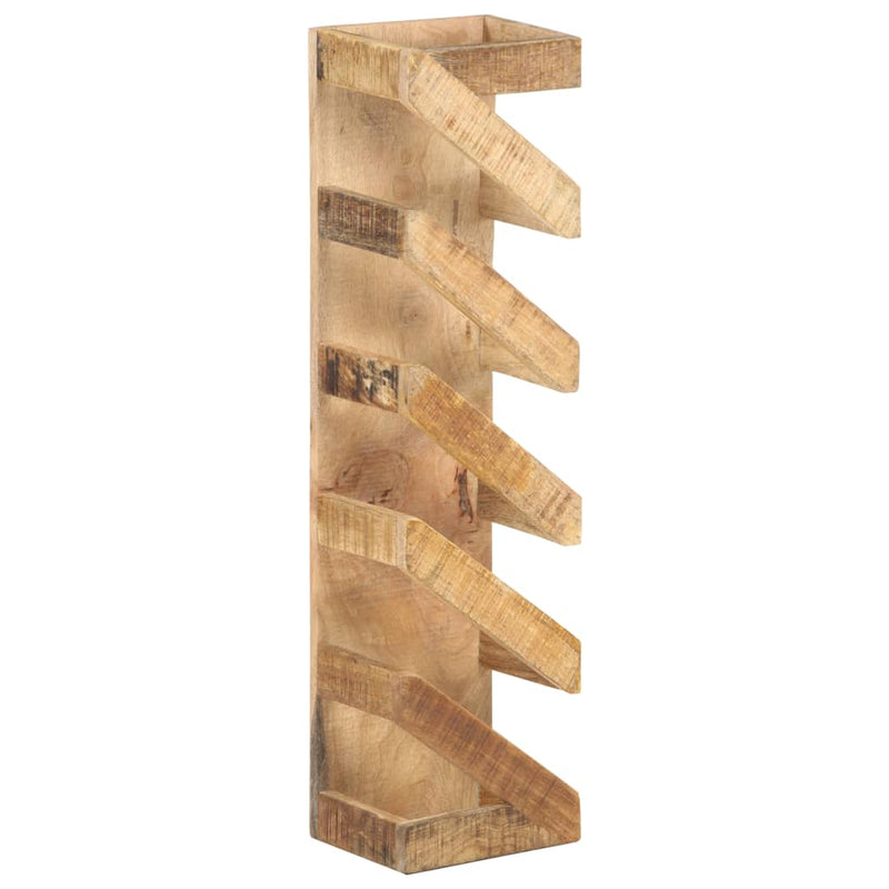 Wine Rack for 5 Bottles Solid Mango Wood Payday Deals