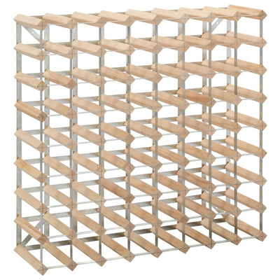 Wine Rack for 72 Bottles Solid Pinewood Payday Deals