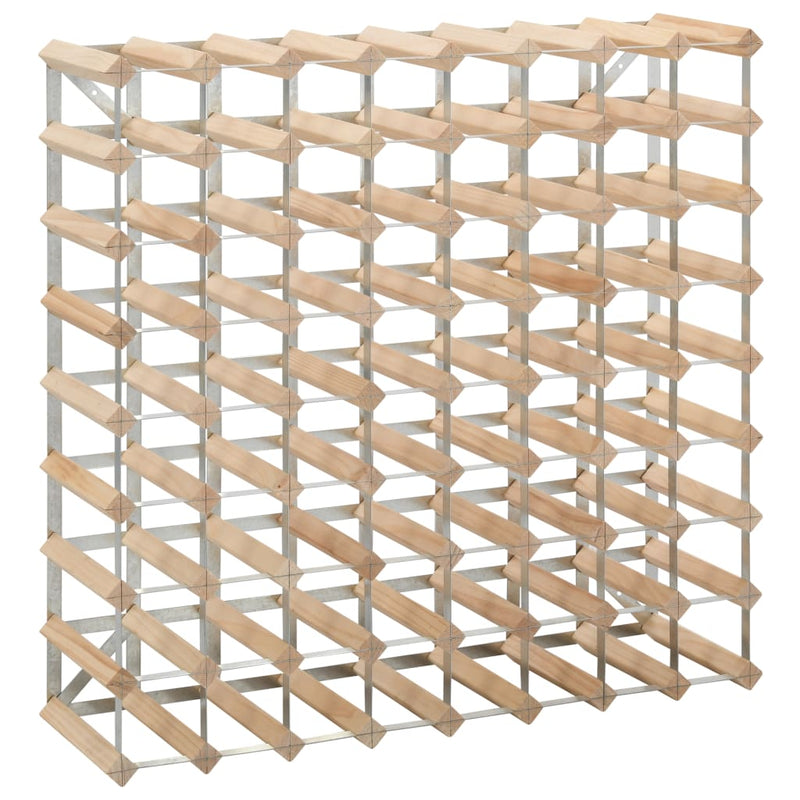 Wine Rack for 72 Bottles Solid Pinewood Payday Deals