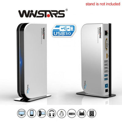 Winstars USB 3.0 Universal Dock (WS-UG39DK4) - Black