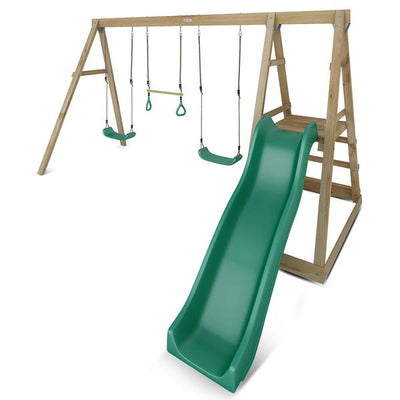 Winston 4-Station Timber Swing Set with Slide Payday Deals