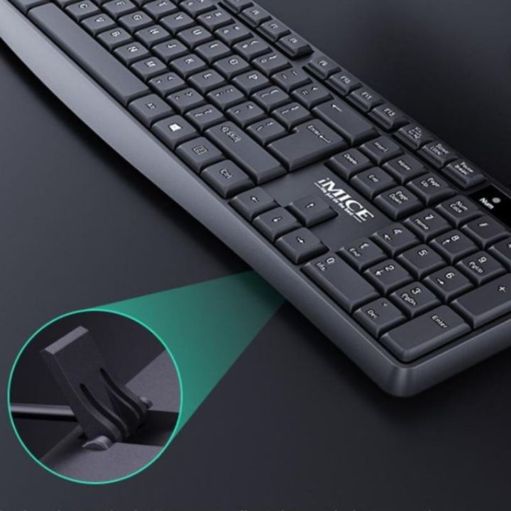 Wireless Keyboard And Mouse Combo 2.4Ghz Ergonomic Office 104 Keys Keyboard 1200DPI Mouse Payday Deals