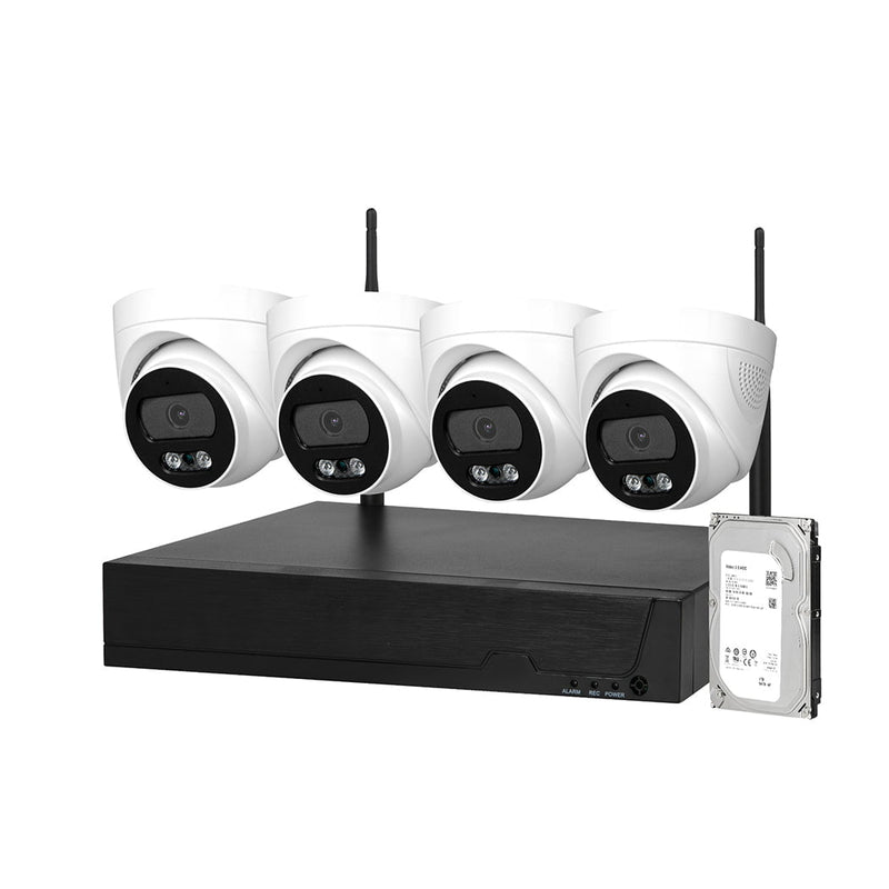 Wireless Security Camera System Set With Hard Drive Home CCTV 8CH 1080P Wifi X4 Payday Deals