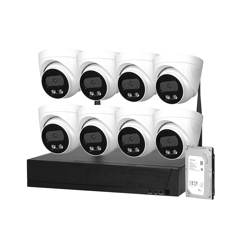 Wireless Security Camera System Set With Hard Drive Home CCTV 8CH 1080P Wifi X8 Payday Deals