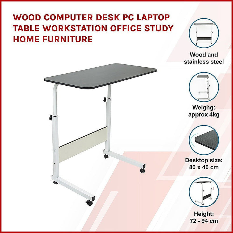 Wood Computer Desk PC Laptop Table Workstation Office Study Home Furniture Payday Deals