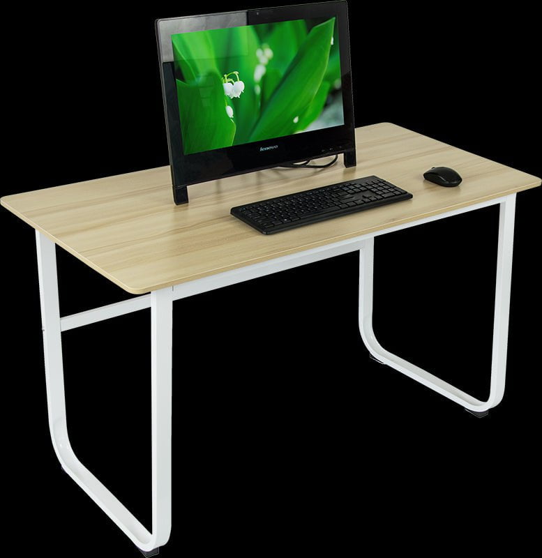 Wood & Steel Solid Computer Desk Home Office Furniture Payday Deals