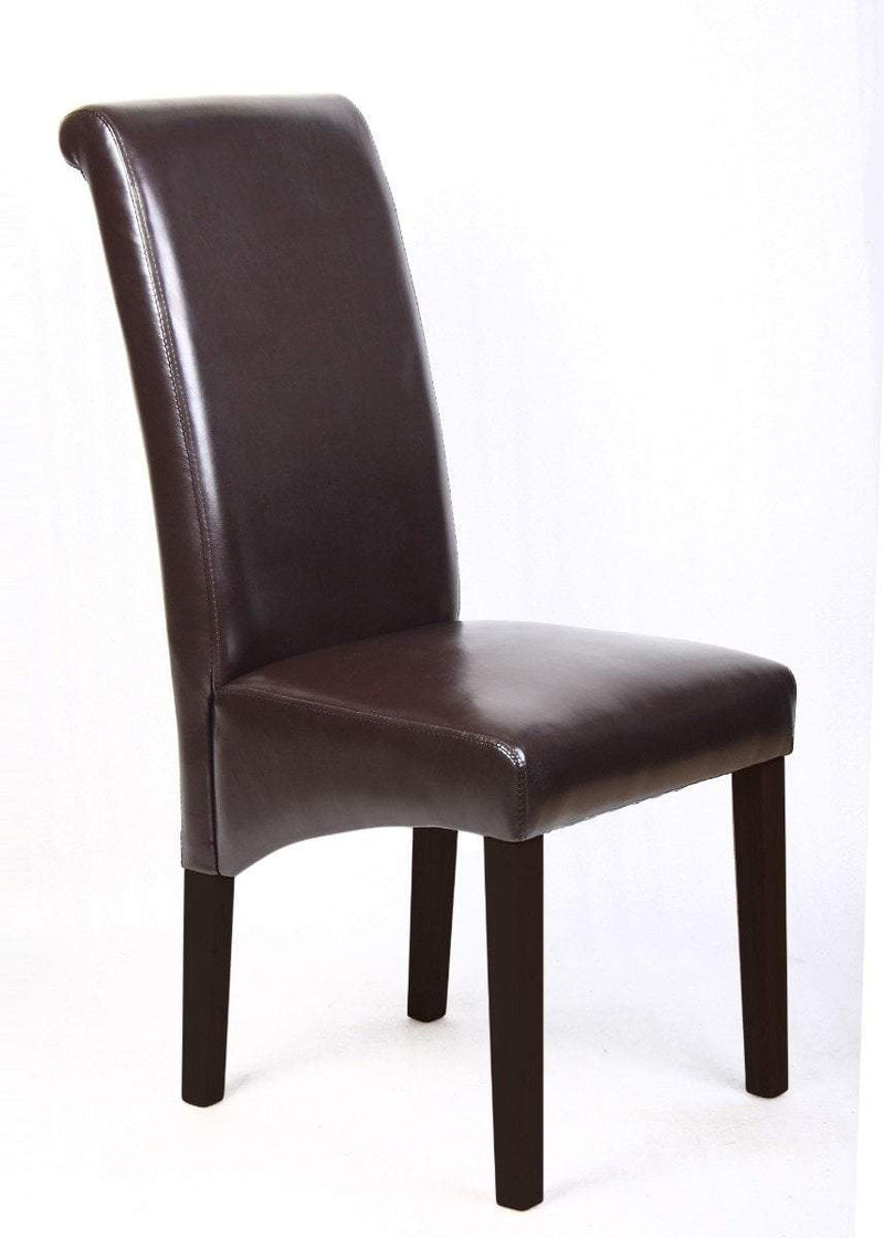 Wooden Dining Chairs Brown 2x