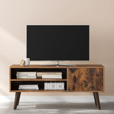 Wooden Look TV Console Stand With Storage Shelf & Cupboard Payday Deals