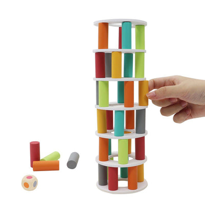 WOODEN PISA TOWER BALANCING GAME Payday Deals