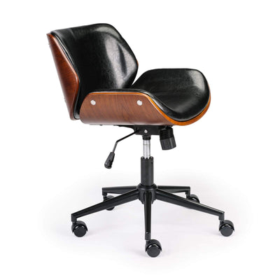 Wooden & PU Leather Office Chair Almas Task Chair Payday Deals