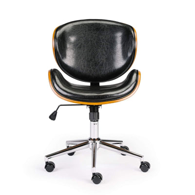Wooden & PU Leather Office Chair Arraya Task Chair Payday Deals