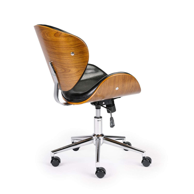 Wooden & PU Leather Office Chair Arraya Task Chair Payday Deals