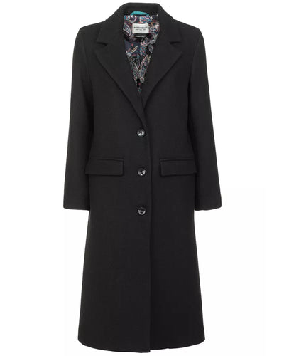 Wool Blend Coat with Front Pockets &amp; Internal Lining 2XL Women