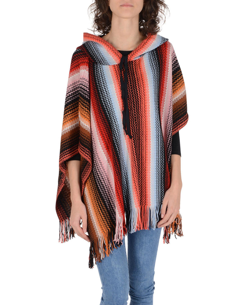 Wool Blend Poncho - One Size Payday Deals