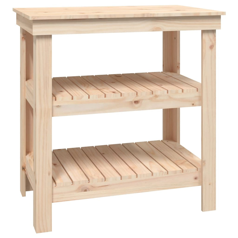 Work Bench 78.5x50x80 cm Solid Wood Pine Payday Deals