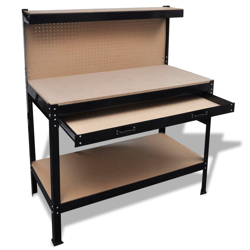 Workbench with Pegboard and Drawer Payday Deals