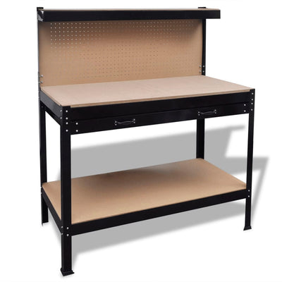 Workbench with Pegboard and Drawer Payday Deals