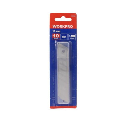 WORKPRO SNAP-OFF KNIFE BLADE 18MM 10PC