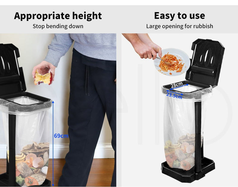 Collapsible Caravan Rubbish Bin Outdoor Garbage Can Trash Waste Basket 77 Bags