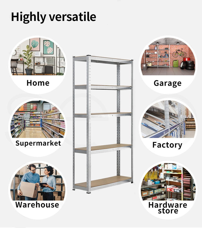 1.8x0.9M Warehouse Shelving Racking Steel Pallet Garage Shelves Storage Rack - Payday Deals