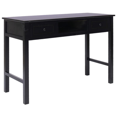 Writing Desk Black 110x45x76 cm Wood Payday Deals