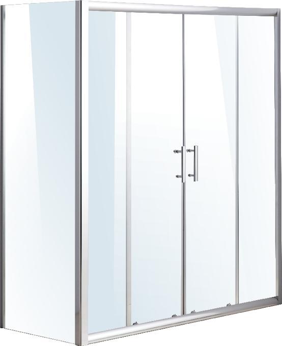 1700 X 700 Sliding Door Safety Glass Shower Screen By Della Francesca Payday Deals